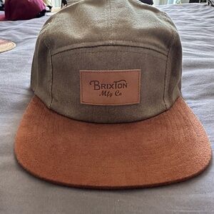 Brixton Olive and Tan Cap